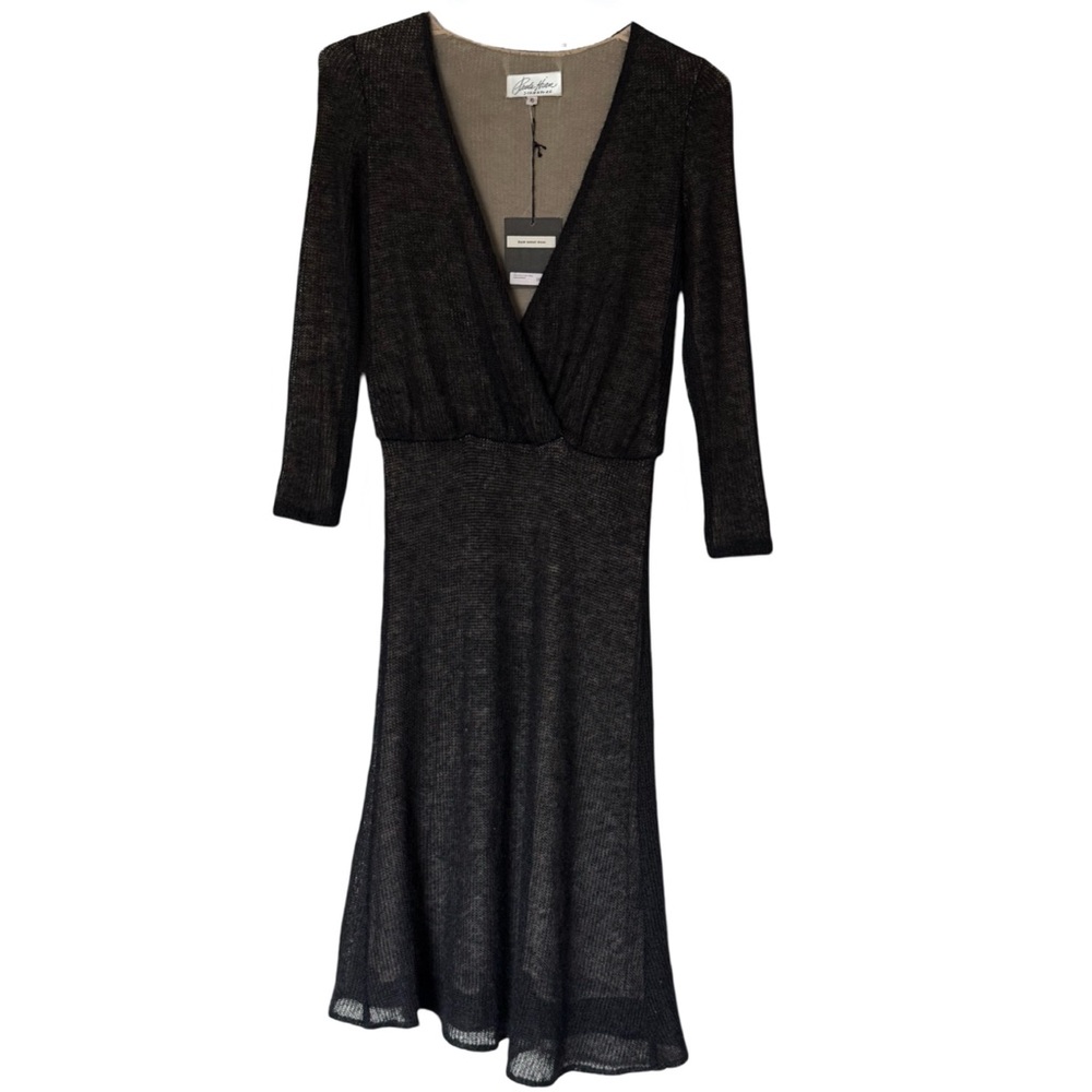 PAULA HIAN • Black Mohair Sweater Dress